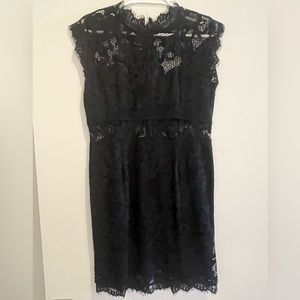 NSR black lace dress, size XL. Zipper back.